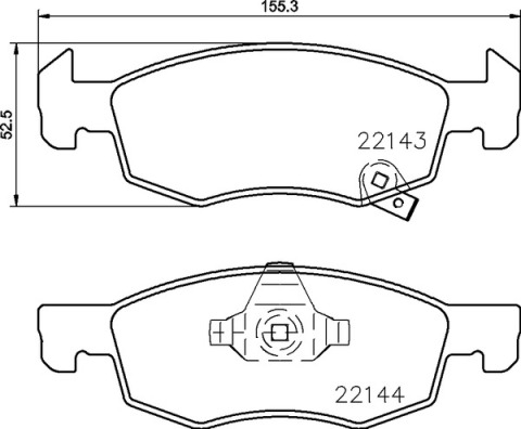 A.B.S. P 59 084 BREMBO Bremsbelagsatz, Scheibenbremse